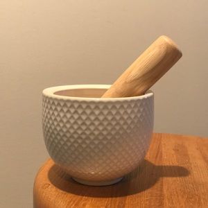 West Elm White Mortar and Pestle